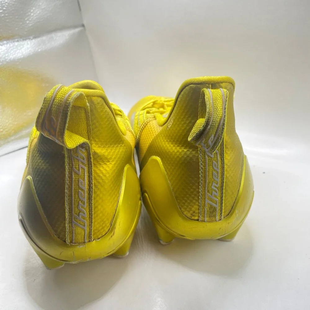 Adidas Adizero Football Cleats Mens 10 Yellow Silver FZ0703 Speed Spikes Sport